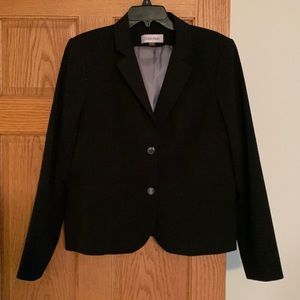 Gently Used Calvin Klein Blazer Black Size 14 Suit Jacket